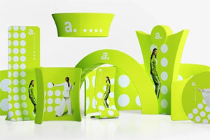 Výstavní systémy originální tvary