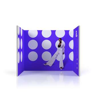 mFrame exhibition stand - U - shaped layout