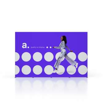 mFrame exhibition stand - I - shaped layout