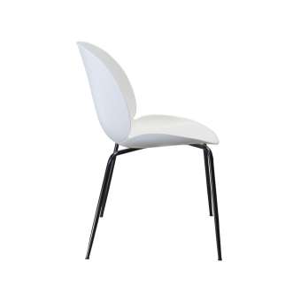 Krzesło Boliwia czarne siedzisko/czarne nogi komplet