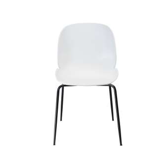 Krzesło Boliwia czarne siedzisko/czarne nogi komplet