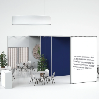 Trade show booth with unlimited customization